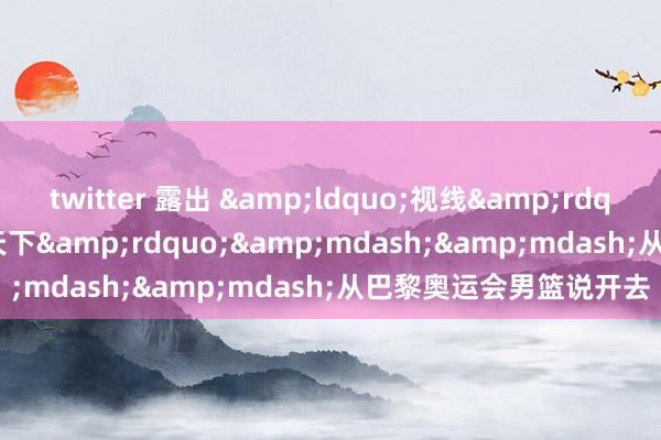 twitter 露出 &ldquo;视线&rdquo;与&ldquo;天下&rdquo;&mdash;&mdash;从巴黎奥运会男篮说开去