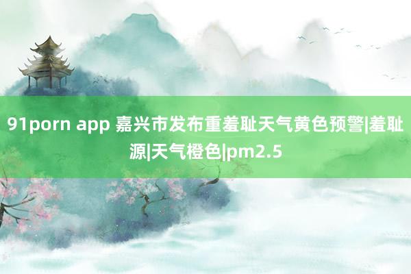 91porn app 嘉兴市发布重羞耻天气黄色预警|羞耻源|天气橙色|pm2.5