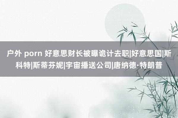 户外 porn 好意思财长被曝诡计去职|好意思国|斯科特|斯蒂芬妮|宇宙播送公司|唐纳德·特朗普